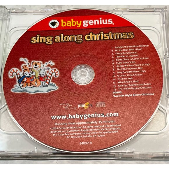 Baby Genius Christmastime Songs 2 CD Set 29 Tracks 2005 - Picture 4 of 7